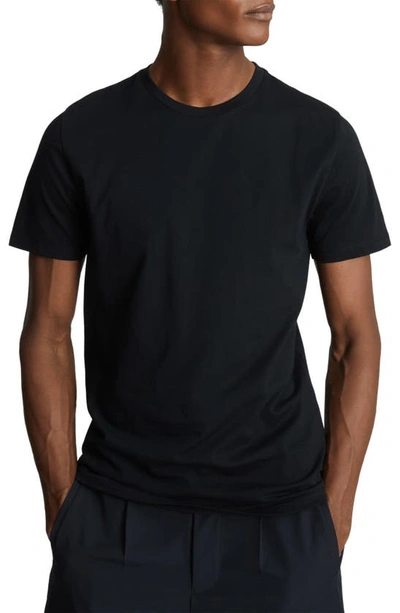 Shop Reiss Bless Solid Crewneck T-shirt In Black