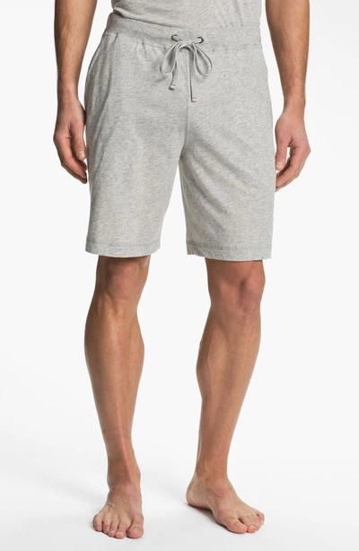 Shop Daniel Buchler Peruvian Pima Cotton Shorts In Grey Heather