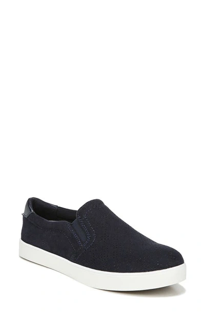 Shop Dr. Scholl's Madison Slip-on Sneaker In Space Navy Perforated Fabric