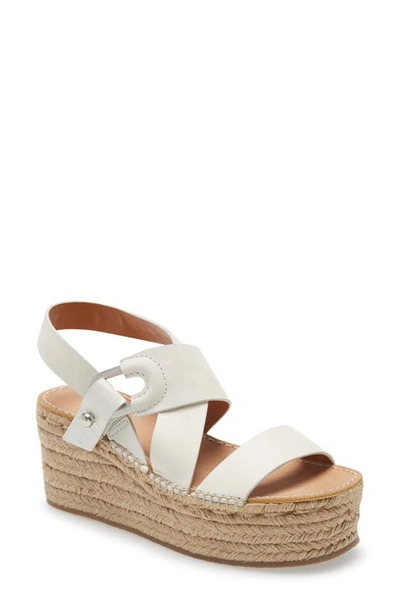 Shop Rag & Bone August Espadrille Platform Sandal In Antique White