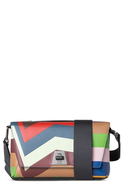 Shop Akris Anouk Kinderstern Leather Crossbody Bag In Multicolor