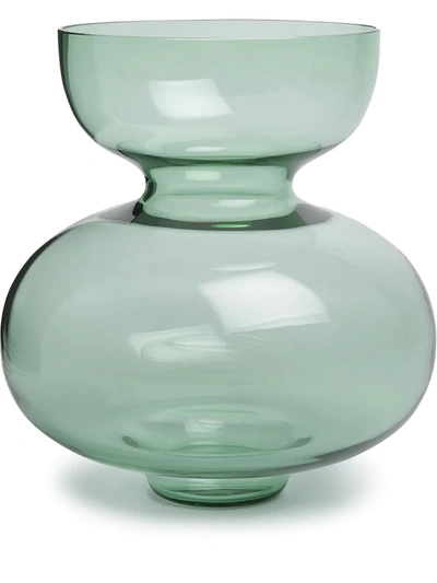 Georg Jensen Alfredo Layered Glass Vase In Green | ModeSens