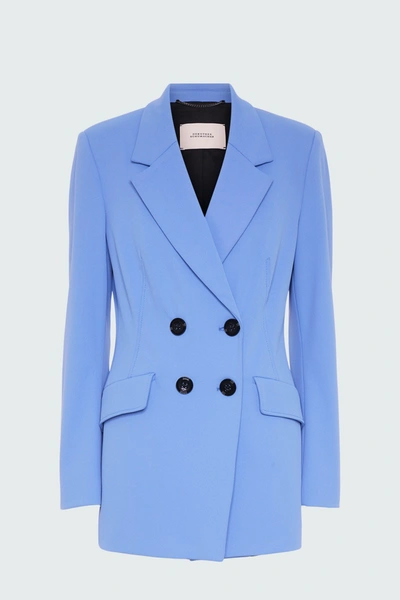 Shop Dorothee Schumacher Structured Allure Jacket In Blau