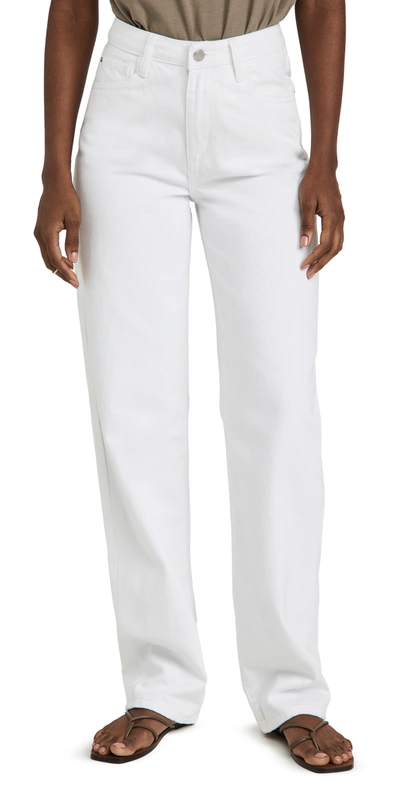 Shop Weworewhat Mid Rise Straight Leg Jeans In Powder