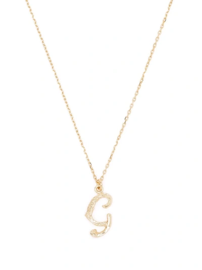 Shop Alex Monroe 18kt Yellow Gold Enchanted Twig Alphabet G Necklace