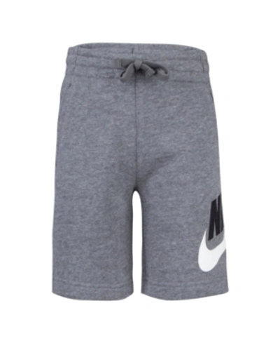 Shop Nike Little Boys Drawstring Sportswear Club Futura Shorts In Gray