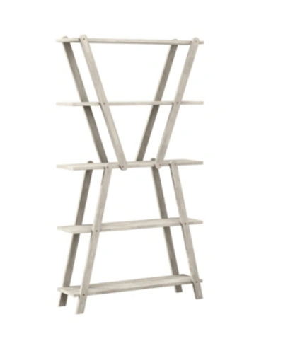 Shop Handy Living Rhodes Hourglass-shaped Wood Bookcase In White