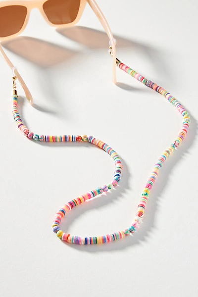 Shop Lele Sadoughi Rainbow Beaded Sunglasses Chain In Assorted