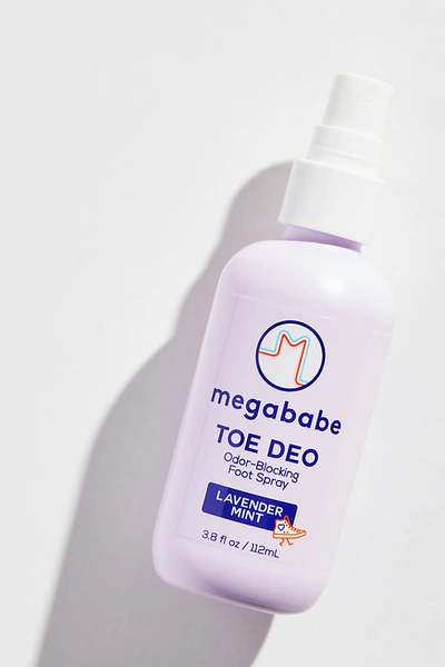 Shop Megababe Toe Deo Foot Spray In Purple