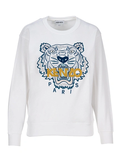 Shop Kenzo Tiger Sweatshirt In White