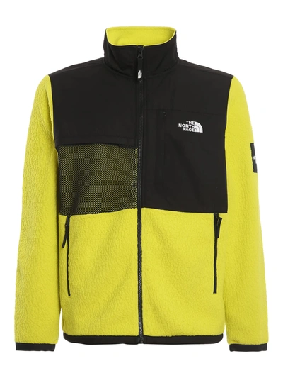 Shop The North Face M Black Box Denali Tnf In Yellow