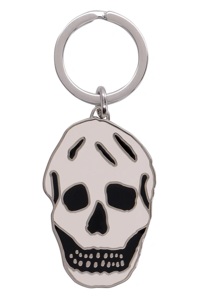Shop Alexander Mcqueen Skull Brass Key-holder In Multicolor