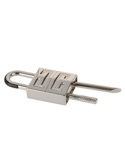 Shop Givenchy Small 4g Padlock In Silvery
