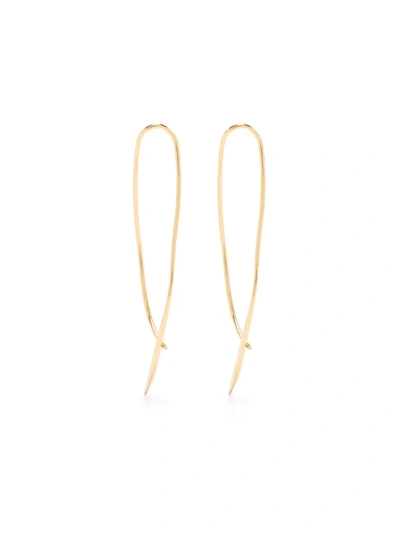 Shop The Alkemistry 18kt Yellow Gold Wave Threader Earrings