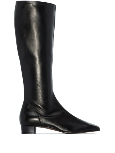 Shop By Far Edie Knee-length Boots In Bl Black