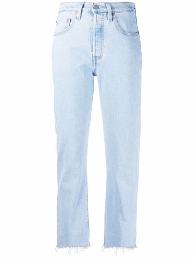 Shop Levi's 501® Original Cropped Jeans In Blau