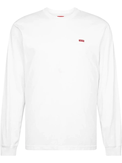 Supreme Small Box Logo Long-sleeve T-shirt In Weiss | ModeSens