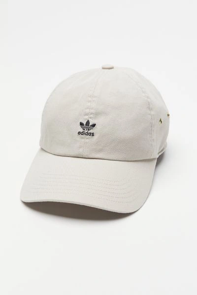 Shop Adidas Originals Originals Mini Logo Relaxed Fit Baseball Hat In Neutral