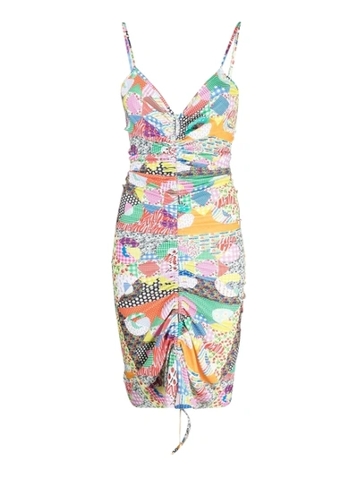 Shop Gcds Multicolored Patch Print Dress
