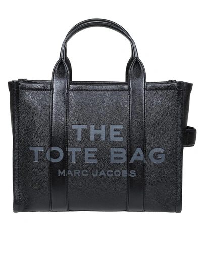Shop Marc Jacobs Small Tote In Black Leather