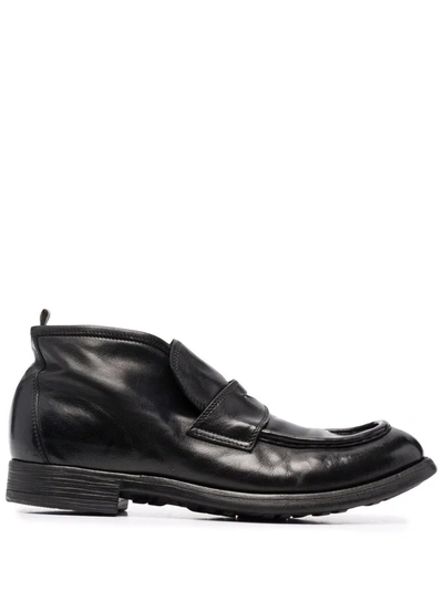 Shop Officine Creative Chronicle Loafer Boots In Schwarz