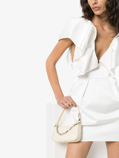 Shop By Far Rachel Leather Mini Bag In White