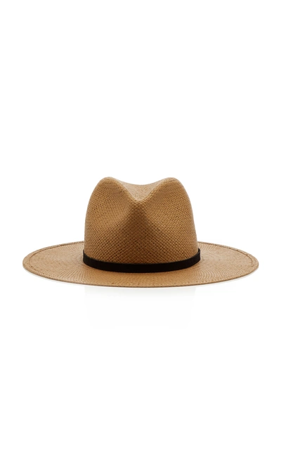 Shop Janessa Leone Women's Hollis Packable Straw Hat In Brown