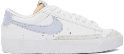 Shop Nike White & Taupe Blazer Low '77 Sneakers In White/ghost-white-wh
