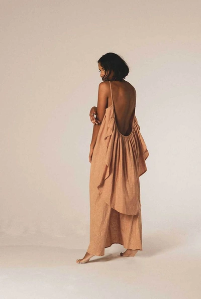 Shop A Perfect Nomad Syros Dress In Sandstone