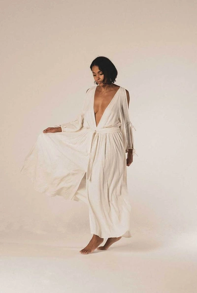 Shop A Perfect Nomad Bohemia Dress In Milk