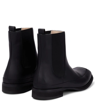 Shop The Row Garden Leather Chelsea Boots In Black