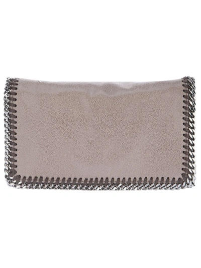 Shop Stella Mccartney Taupe Clutch Bag In Grey