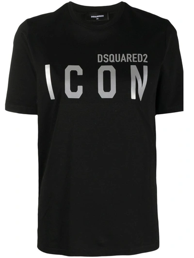 Shop Dsquared2 Black Icon T-shirt