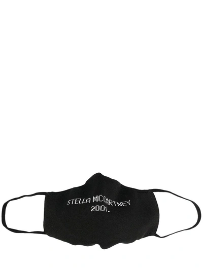 Shop Stella Mccartney Black  2001. Logo Mask In Nero