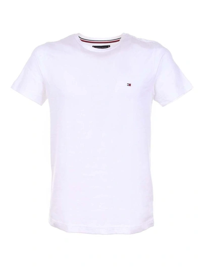 Shop Tommy Hilfiger Rear Logo T-shirt In White