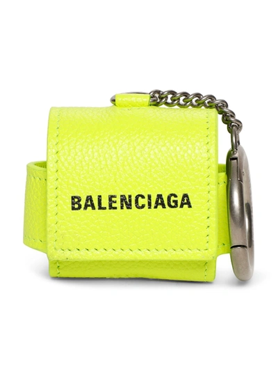 Shop Balenciaga Cash Airpods Pro Case Fluorescent Yellow