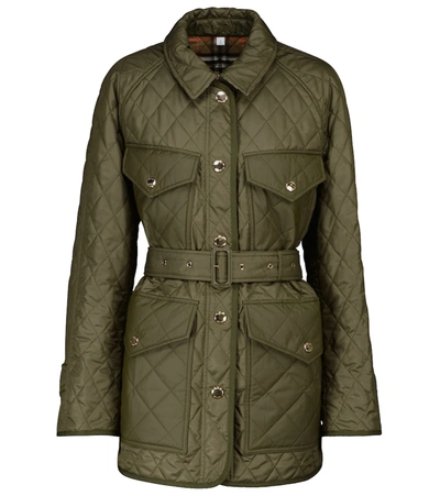Burberry Kemble Nylon Jacket In Green | ModeSens