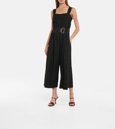 Shop Vince Belted Jumpsuit In Black