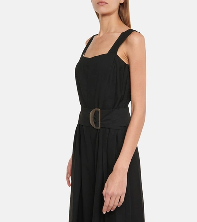 Shop Vince Belted Jumpsuit In Black