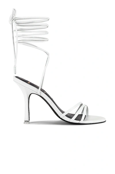 Shop Black Suede Studio Leandra Sandal In White