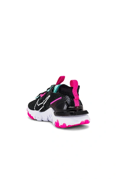 Shop Nike Nsw React Vision Sneaker In Black & Pink Blast
