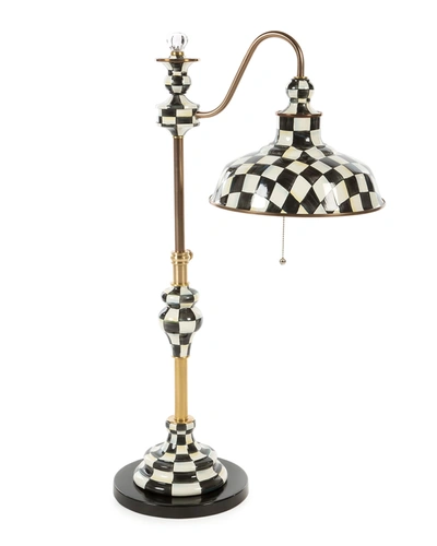 Shop Mackenzie-childs Courtly Farmhouse Writer's Lamp In Black/white
