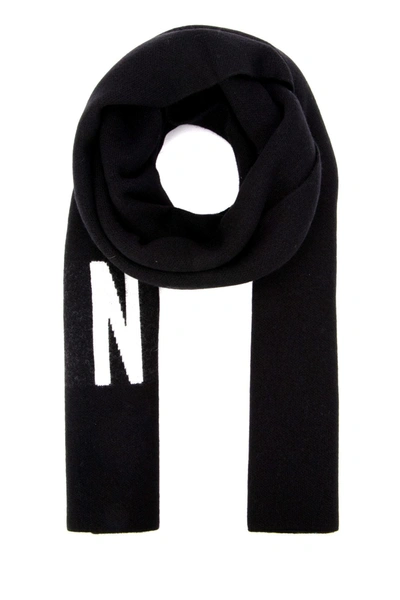 Shop Dsquared2 Icon Printed Scarf In Black