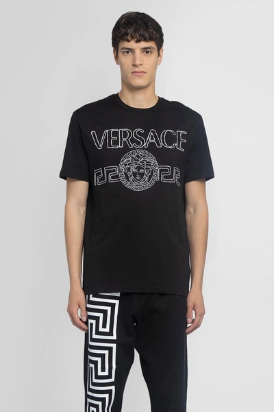 Shop Versace T Shirts In Black