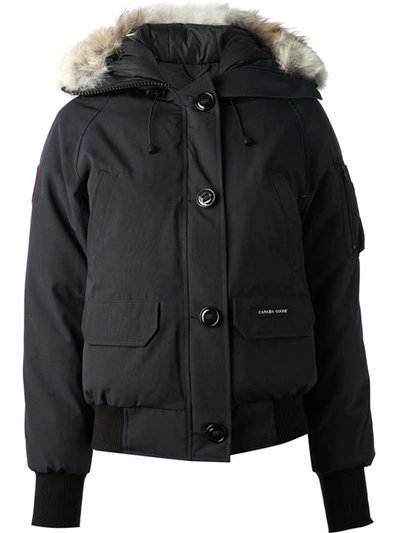 Canada Goose Black Down Chilliwack Bomber Jacket In 61 Black | ModeSens