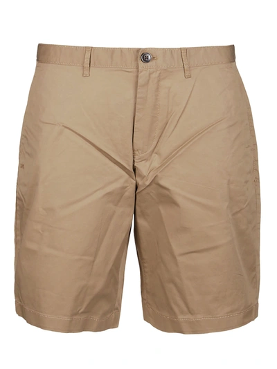 Shop Michael Kors Washed Effect Stretch Shorts In Brown