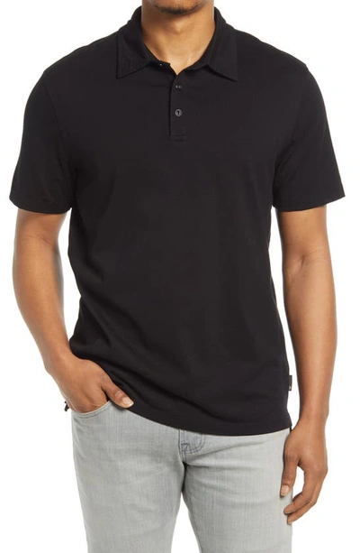 Shop Ag Bryce Short Sleeve Polo In True Black