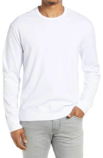 Shop Ag Arc Long Sleeve T-shirt In True White