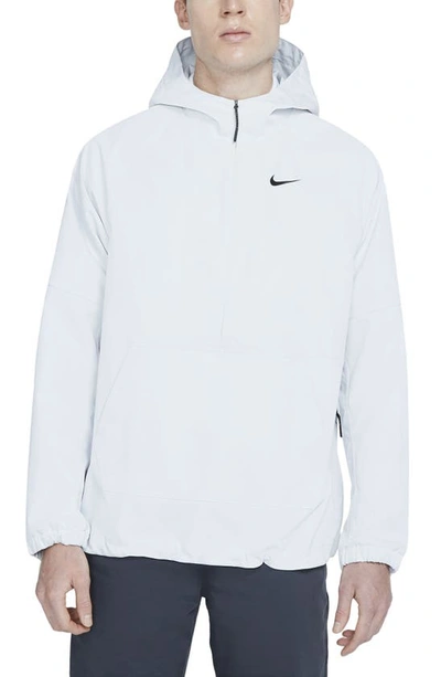 Shop Nike Repel Water Repellent Hooded Golf Pullover In Photon Dust/photon Dust/black