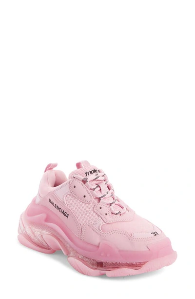 Shop Balenciaga Triple S Sneaker In Pink